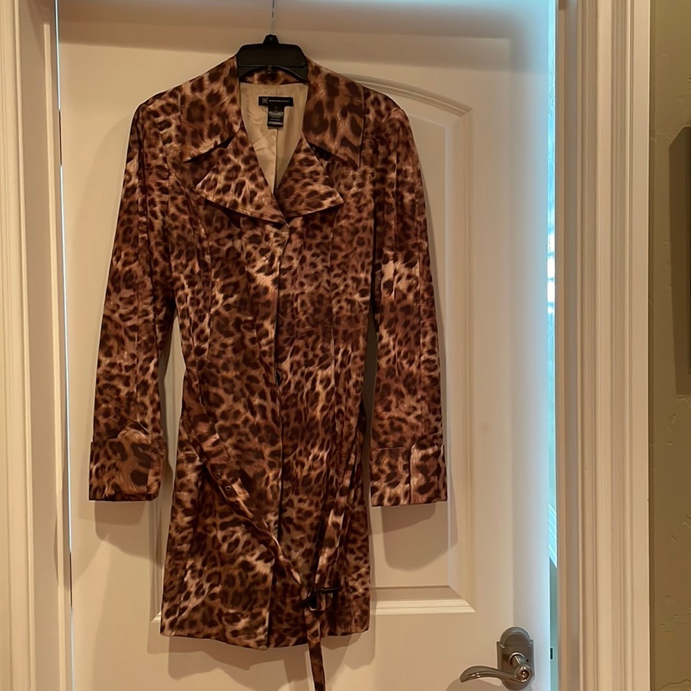 Leopard print coat